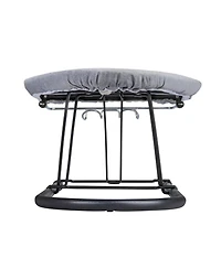 Household Essentials Tabletop Ironing Board, Black with Grey Cover