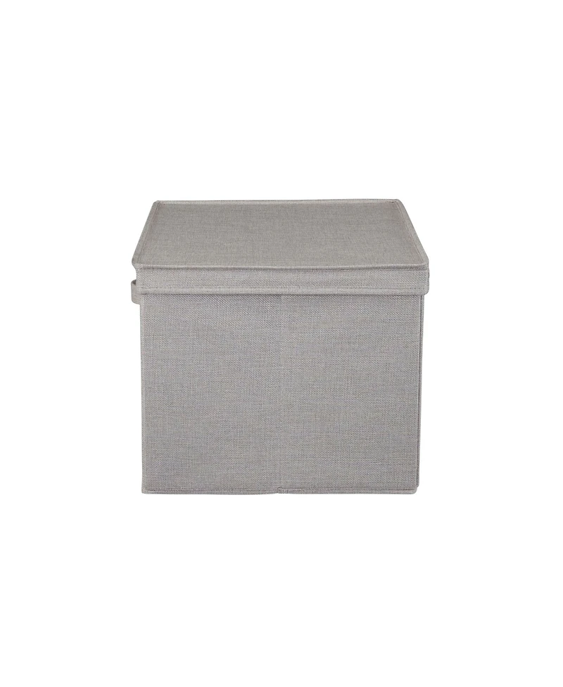Household Essentials Medium Storage Bin with Lid, Natural