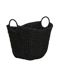 Household Essentials Natural Paper Rope Basket with Handles, Brown