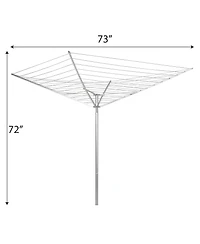 Household Essentials Umbrella Clothesline Outdoor Dryer, 12 Lines with 165 Feet of Drying Space