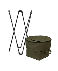Household Essentials Thermal Standing Cooler with Travel Bag, Olive Green