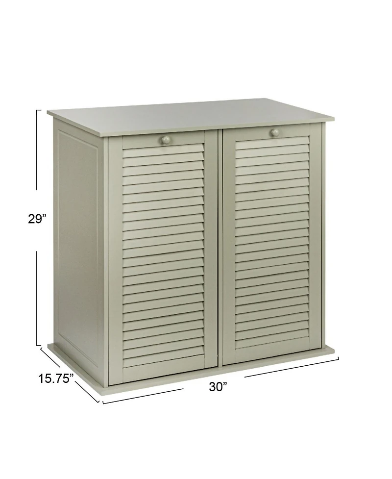 Household Essentials Tilt-out Cabinet Laundry Sorter with Shutter Front