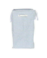 Household Essentials Rectangular Double Sorter with Handles, Blue and White Stripe