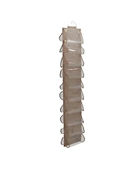 Household Essentials20-Pocket Closet Shoe File, Beige