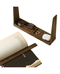 Uncommon Goods Save My Spot Red Oak Book Stand With Removable Bookmark