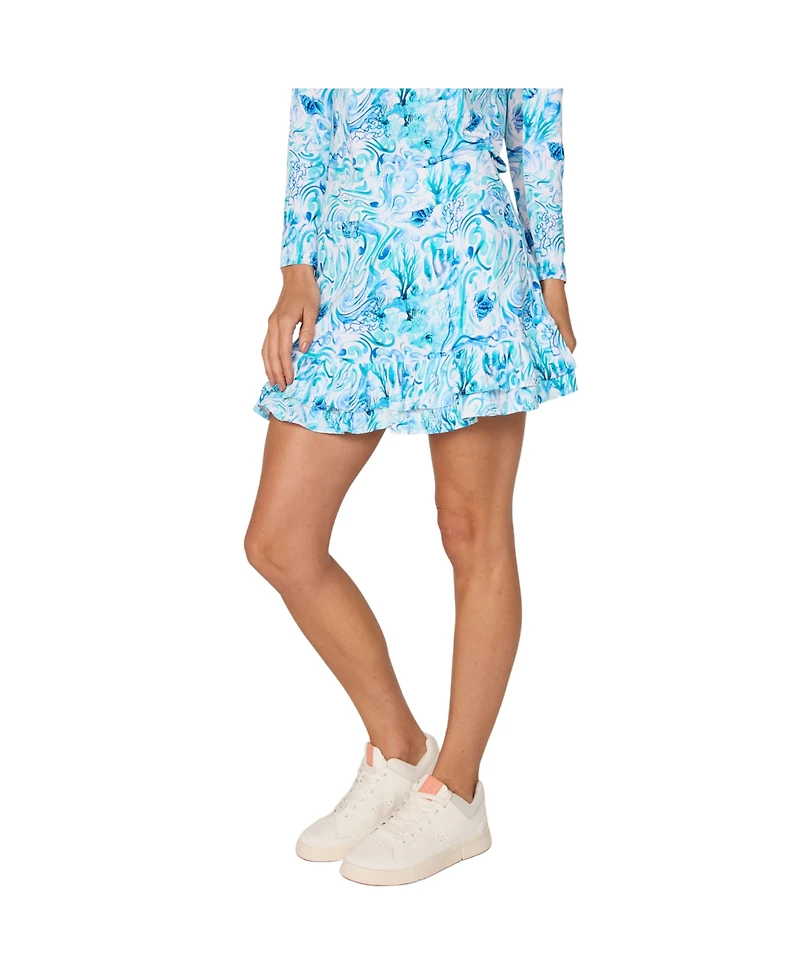 G Lifestyle Clothing Women's Double Ruffle Skort.