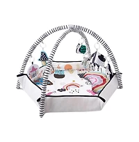 Slickblue Baby Activity Gym Mat with 6 Hanging Toys for Tummy Time