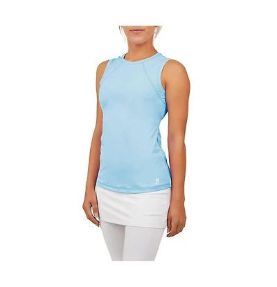 Sofibella Women's Uv Colors Sleeveless Tennis Shirt