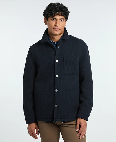 Ted by Ted Baker Men's Fully Lined Knit Shirt Jacket