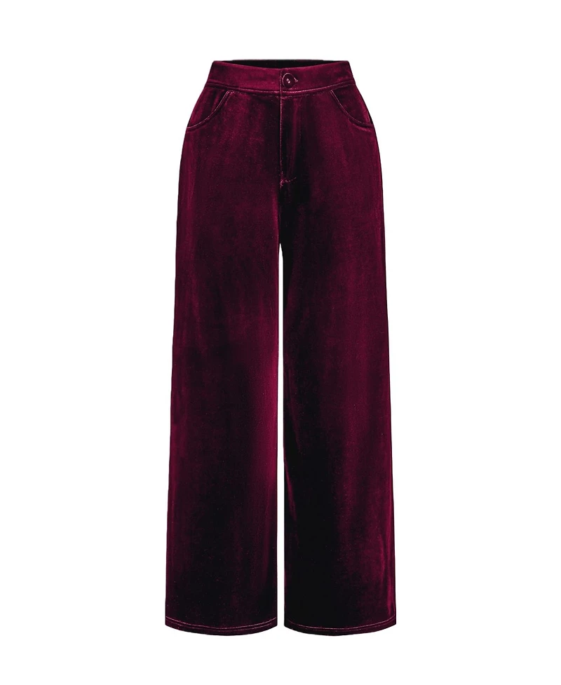 Cupshe Women's Midnight Wide Leg Trousers