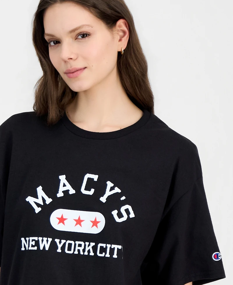 Champion Unisex Macy's 3-Star Graphic Short-Sleeve T-Shirt, Created for
