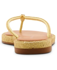 Madden Girl Women's Aaliyah Rhinestone Thong Flat Sandals