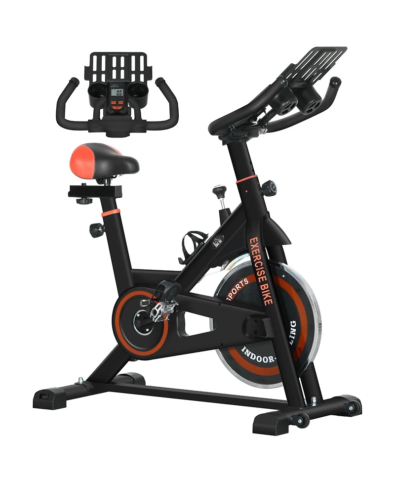 Soozier Adjustable Exercise Bike, Flywheel Indoor Stationary Bike
