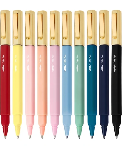 Mr. Pen Aesthetic Pens, 0.7 mm Fine Point, 10 Pack, Assorted Color