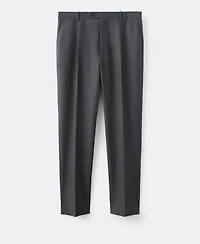 Mango Men's Italian Virgin Wool Flannel Suit Pants