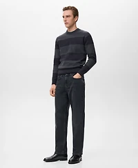 Mango Men's Wool-Blend Striped Sweater