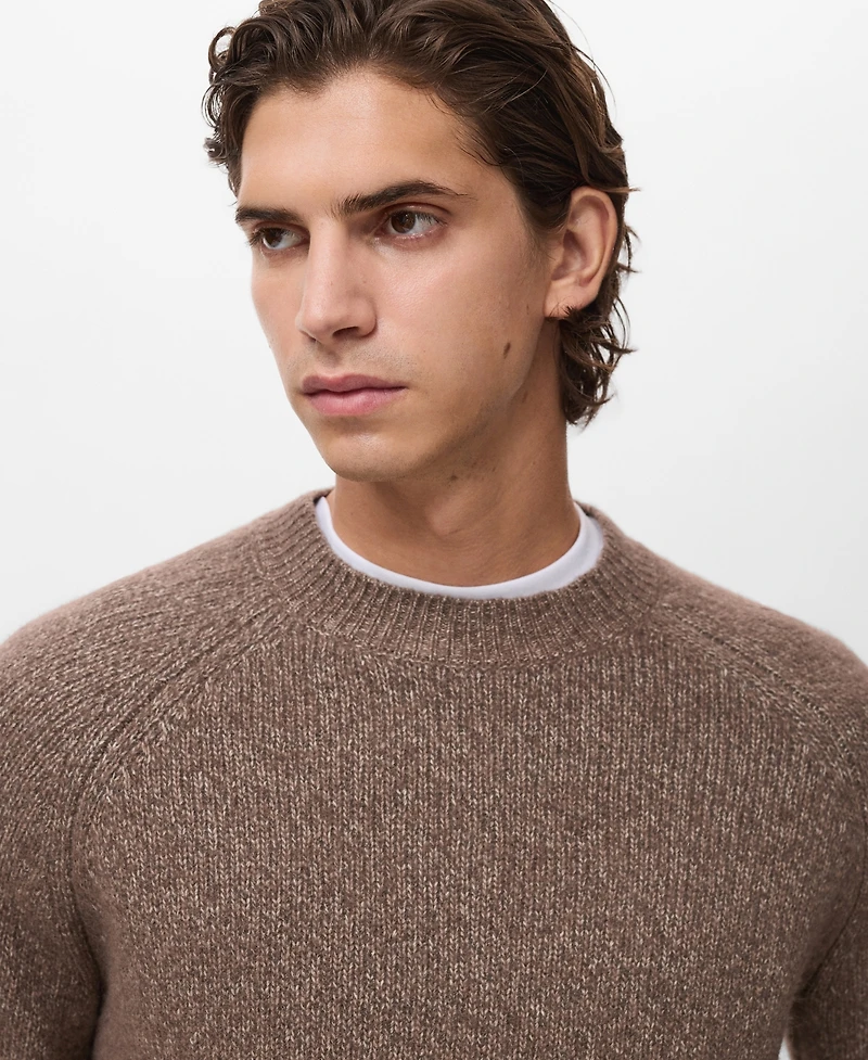 Mango Men's Fine-Knit Wool-Blend Sweater
