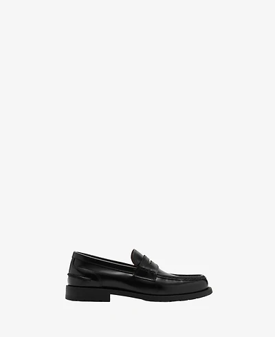 Mango Men's Leather Penny Loafers