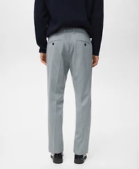 Mango Men's Striped Slim-Fit Pants