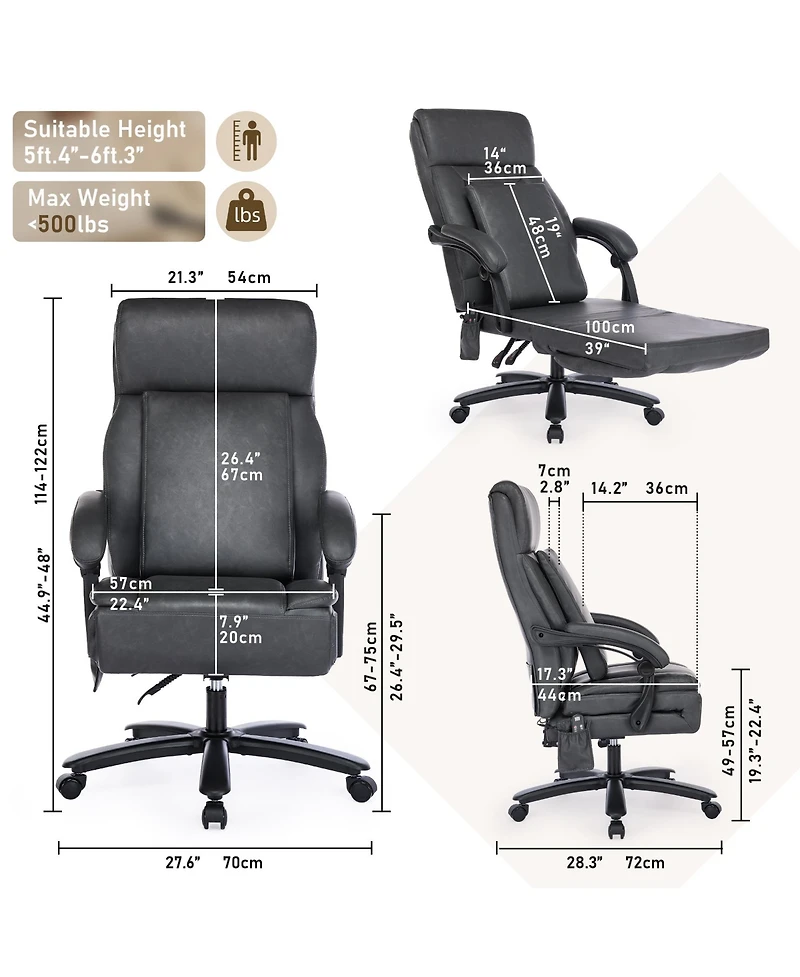 Dyhome Kitchen Chairs Mid-Century Modern Dining Chairs Set of 4, Kitchen Dining Room Chairs