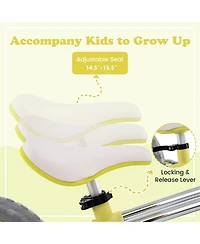 12 Inch Balance Bike with Adjustable Seat and Rotatable Handlebar