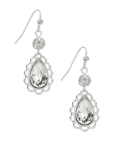 Patricia Nash Silver tone Teardrop Earrings