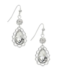 Patricia Nash Silver tone Teardrop Earrings