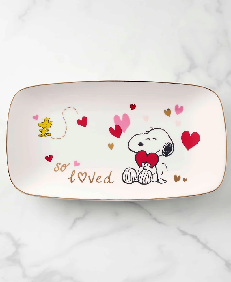 Lenox Snoopy Valentine's Day Hors d'oeuvres Tray