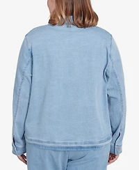 Alfred Dunner Plus Classic Fit Denim Jacket