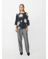 Masai Copenhagen Women's Becca 3/4 Sleeve Round Neck Blouse