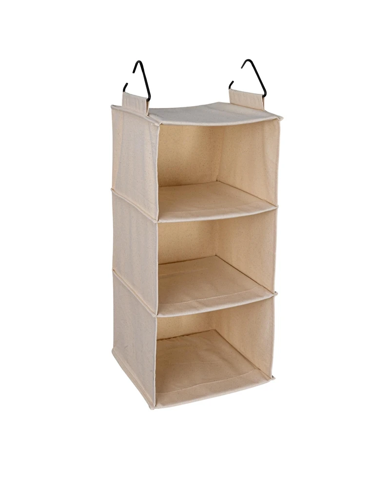 Household Essentials Cedarline 3-Shelf Hanging Closet Organizer, Natural