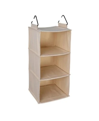 Household Essentials Cedarline 3 Shelf Hanging Closet Organizer Natural