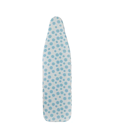 Household Essentials Deluxe Ironing Board Replacement Pad and Cover, Blue Floral Pattern
