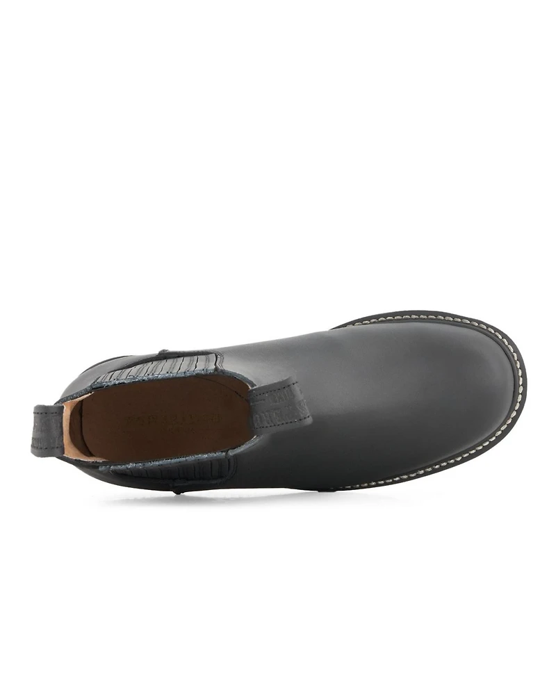 Forastero Men's Leather Chelsea Boots with Elastic Shaft