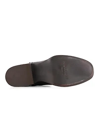 Forastero Men's Leather Cowboy Boots with Square Toe