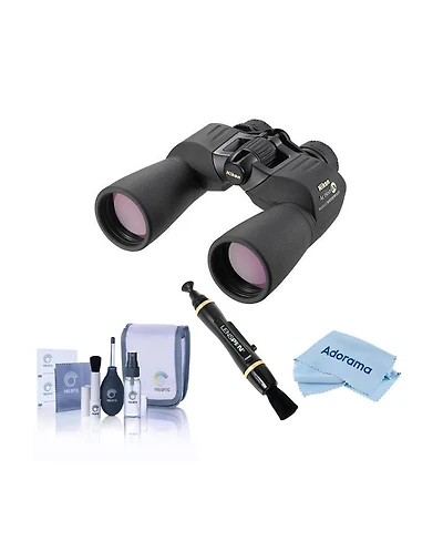 Nikon 16x50 Action Extreme Abt Porro Prism Binocular, Black, Bundle with Accessory Kit
