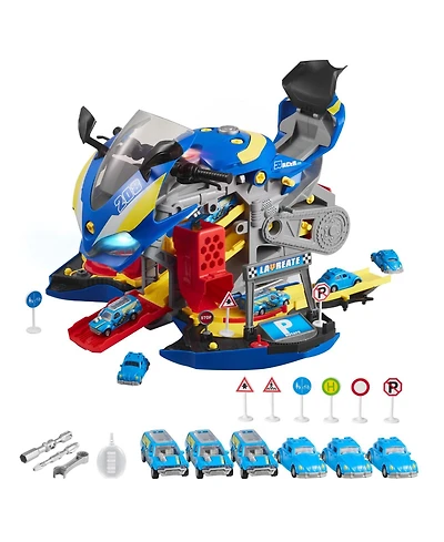 Mecale Motorcycle Engine Toy, 25 Pcs Mechanic Toy with Lights & Sounds, Removable Parts, Simulated Riding, Workshop Toy