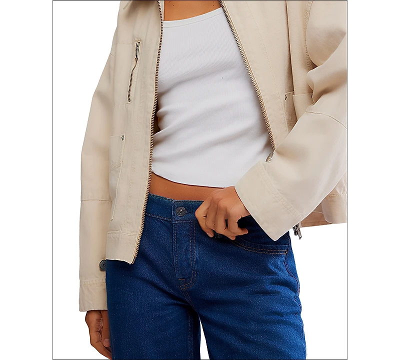 Free People Women's Classic Low Rise Boyfriend Jeans