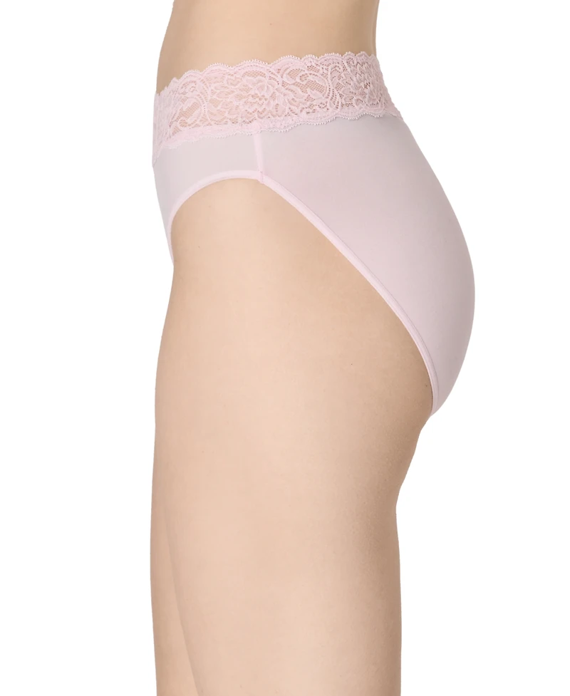 Maidenform Women's Everyday Pretty Lace Hi Cut Brief Panty