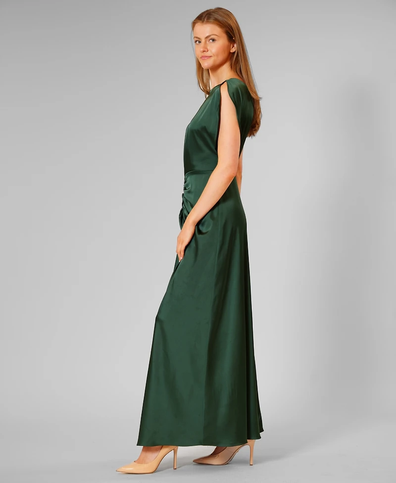 julia jordan Women's Boat Neck Gown