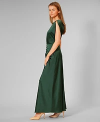 julia jordan Women's Boat Neck Gown
