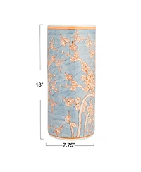 Storied Home Blue Ceramic Umbrella Stand