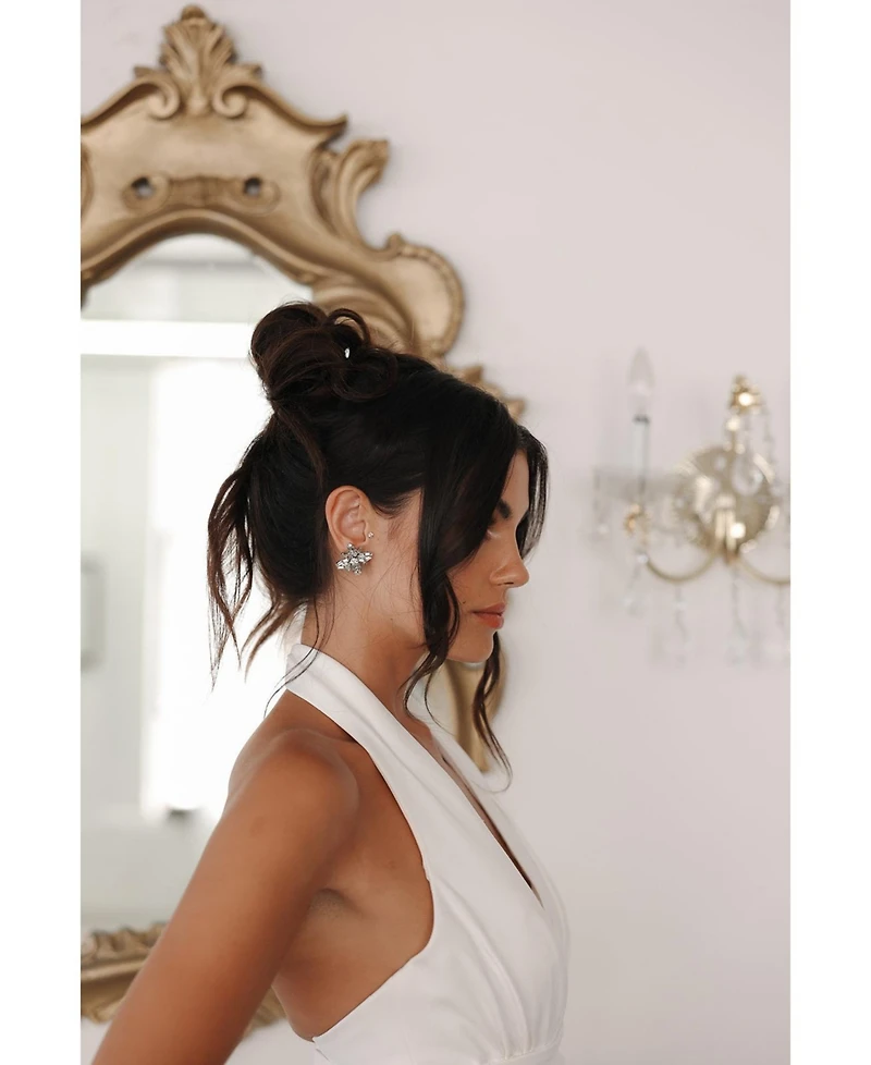 Untamed Petals Quinn Crystal Stud Earrings