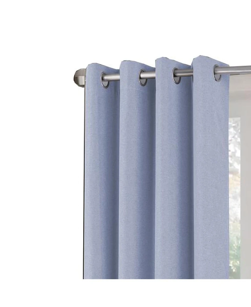 Rt Designers Collection Boden 100% Blackout Grommet Curtain Panel 54" x 90" Denim