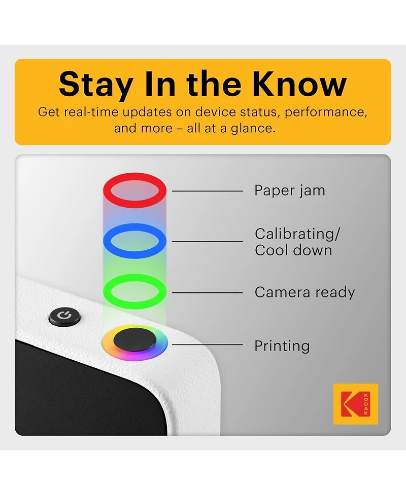 Kodak Printomatic+ Instant Camera Bundle 10MP w/ 20 Zink Paper