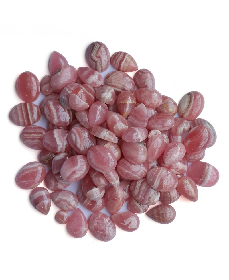 American West Jewelry Sterling Silver Rhodochrosite Cactus Flower Marquise Feather Necklace, 20 Inches