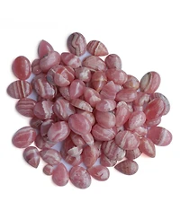 American West Jewelry Sterling Silver Rhodochrosite Cactus Flower Marquise Feather Necklace, 20 Inches