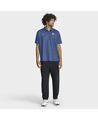 Nike Men's Royal Duke Blue Devils 2025 Coaches Premium Tour Stripe Dri-fit Polo Shirt