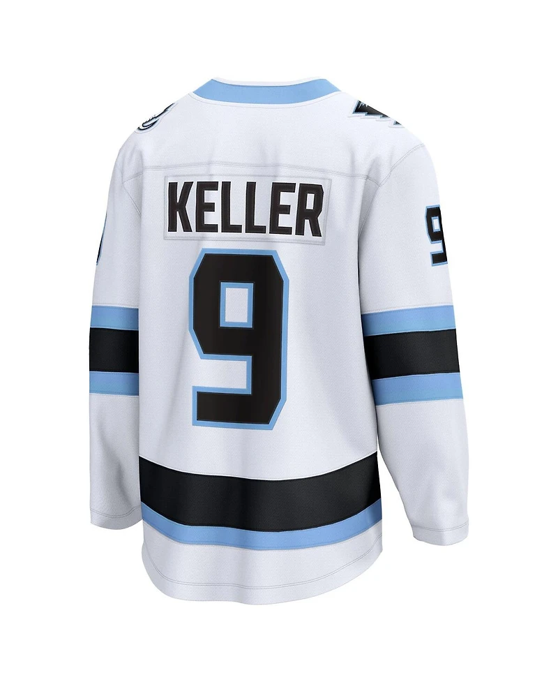 Fanatics Men's Clayton Keller White Utah Mammoth Away Breakaway Player Jersey