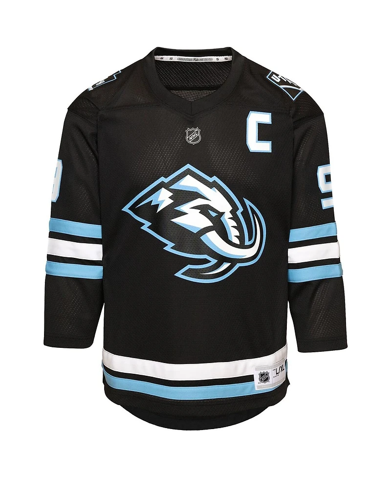 Outerstuff Big Boys and Girls Clayton Keller Black Utah Mammoth Home Replica Player Jersey